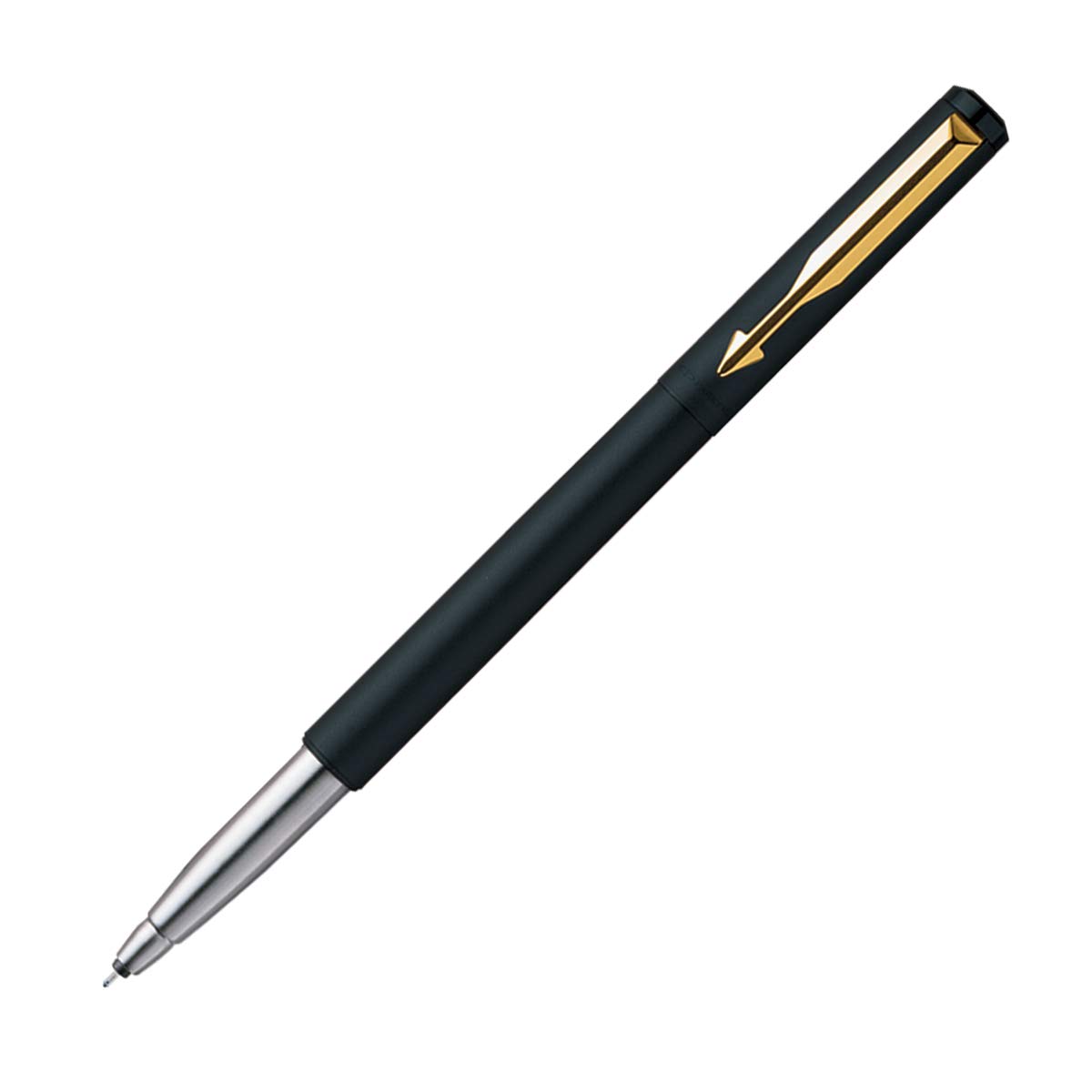 Parker Vector Matte Black Gold Trim Roller Ball Pen