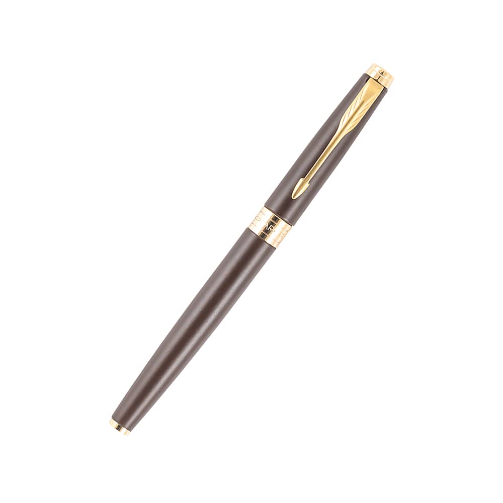 Parker Aster Lacque Brown| Gold Trim| Roller Ball Pen