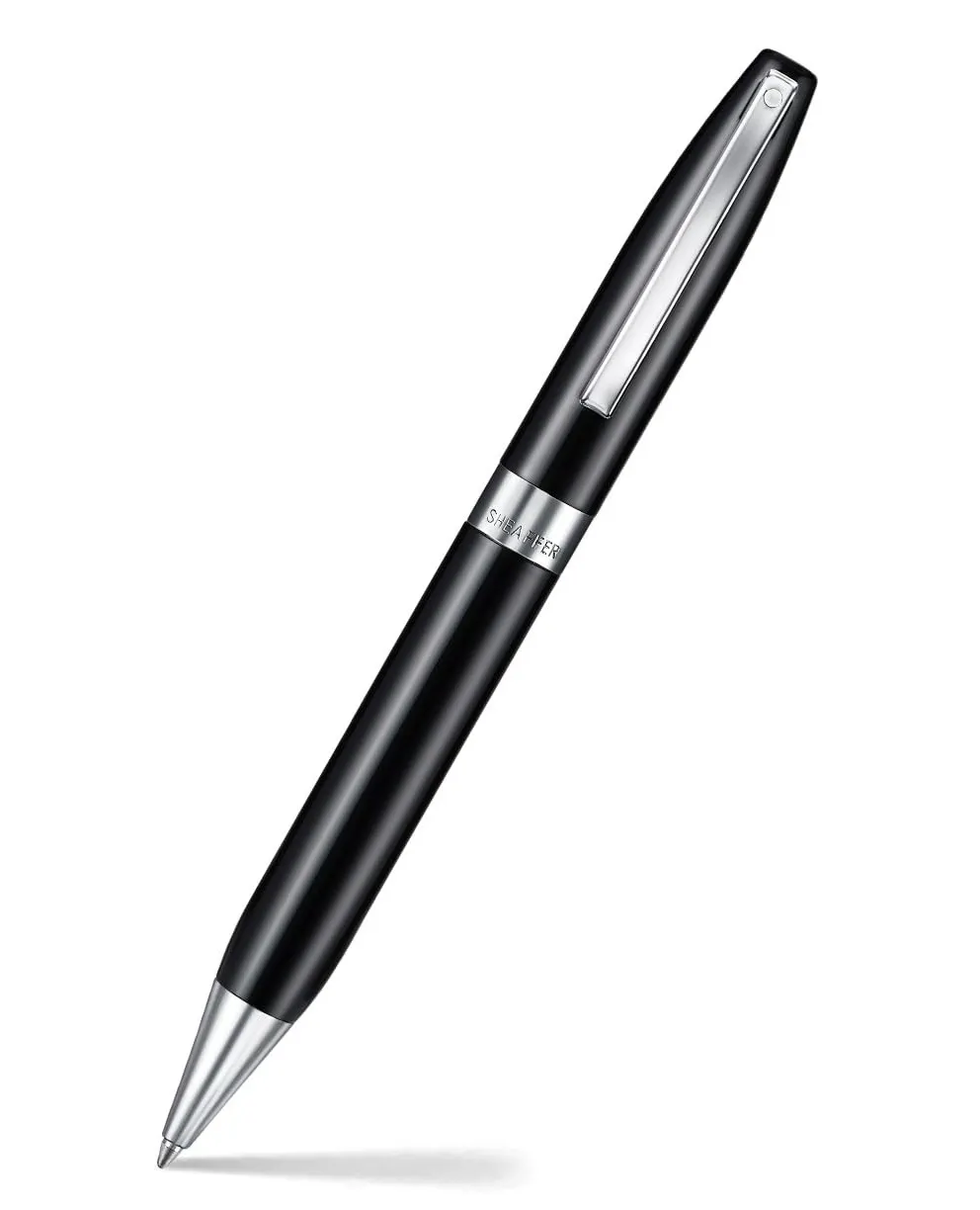 Sheaffer Legacy 9064 Glossy Black Ballpoint Pen with Chrome Plated Trims