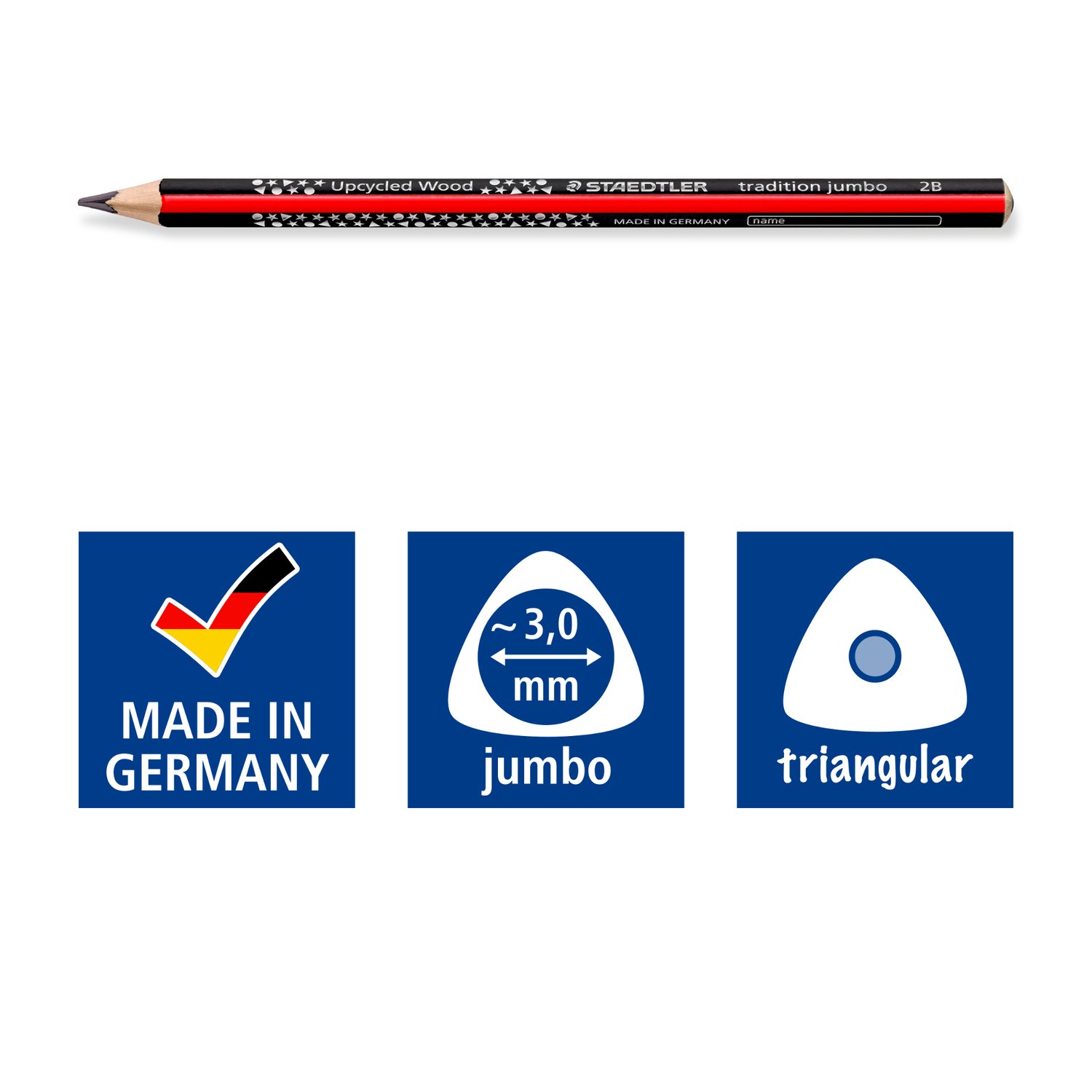 Steadler Traingular Jumbo Pencil -HB pack of 6 nos