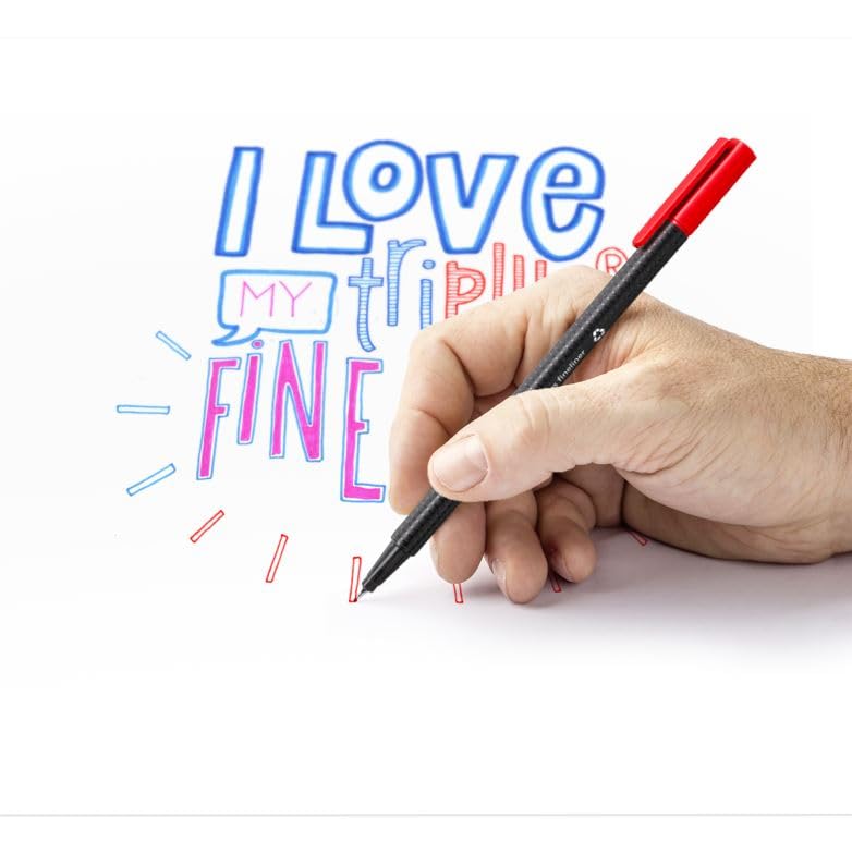 Staedtler 334 SB4 Triplus Fineliner Pen - Pack of 4 (Multicolor)