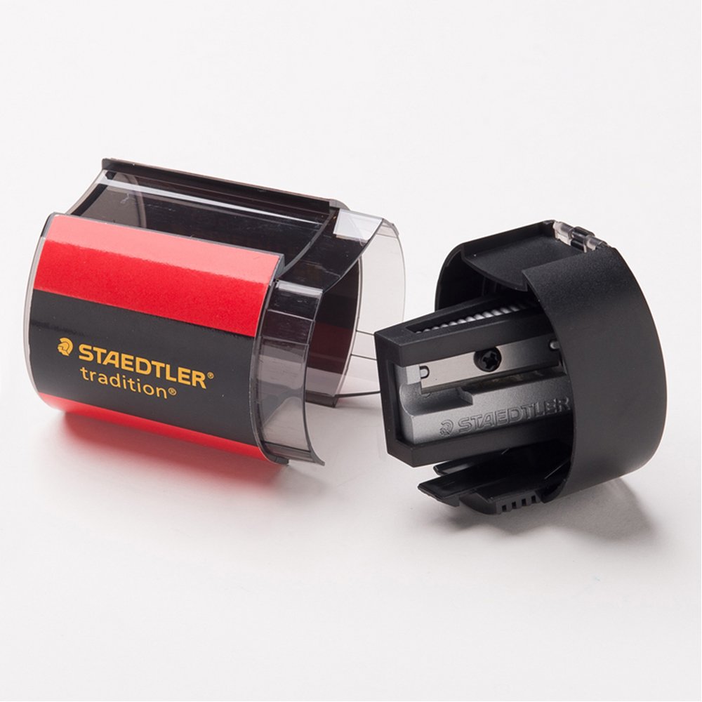 Staedtler round metal tub Sharpener single hole