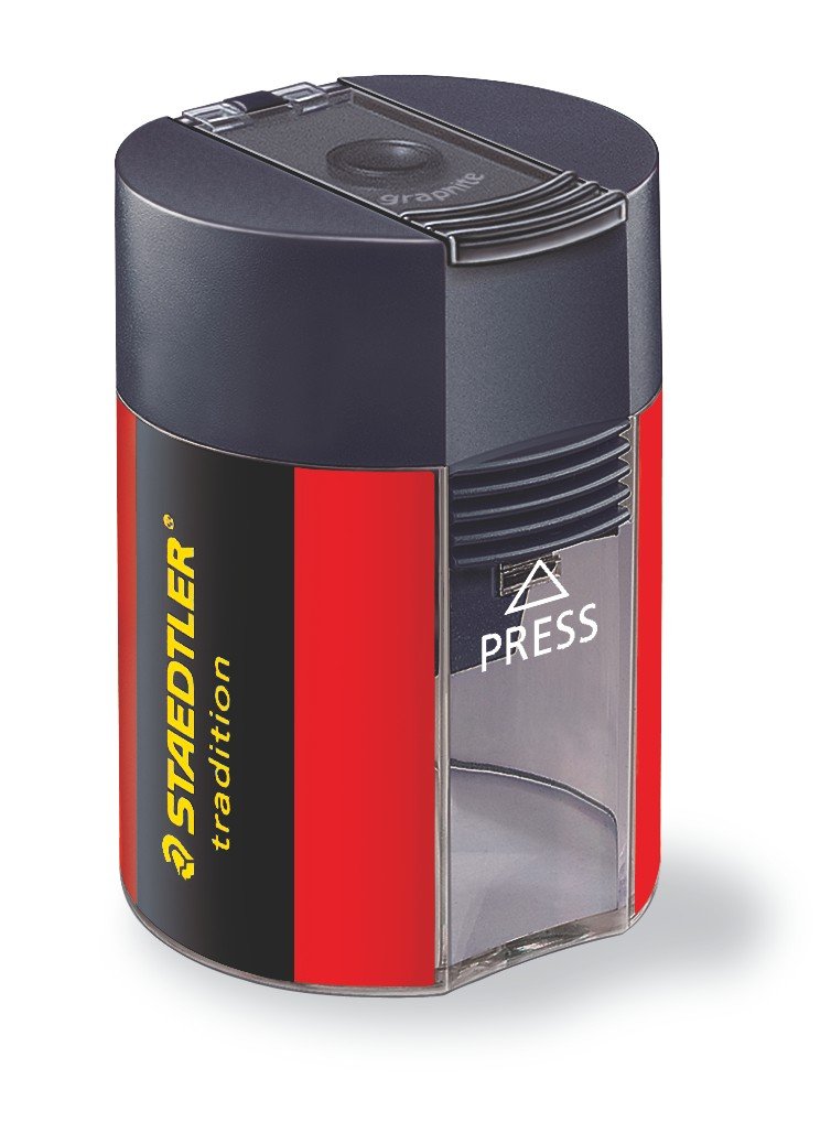 Staedtler round metal tub Sharpener single hole