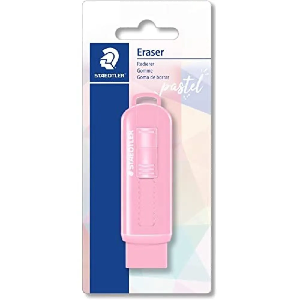 Staedtler 525 PS PVC-Free Eraser with Sliding Plastic  pack of 6