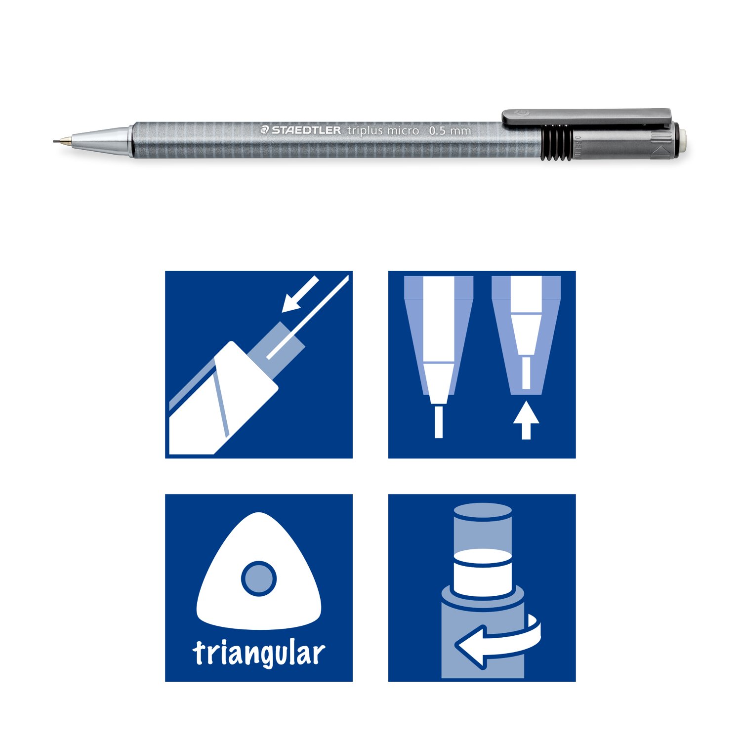 Steadtler triplus micro mechanical pencil 0.5 mm pack of 6
