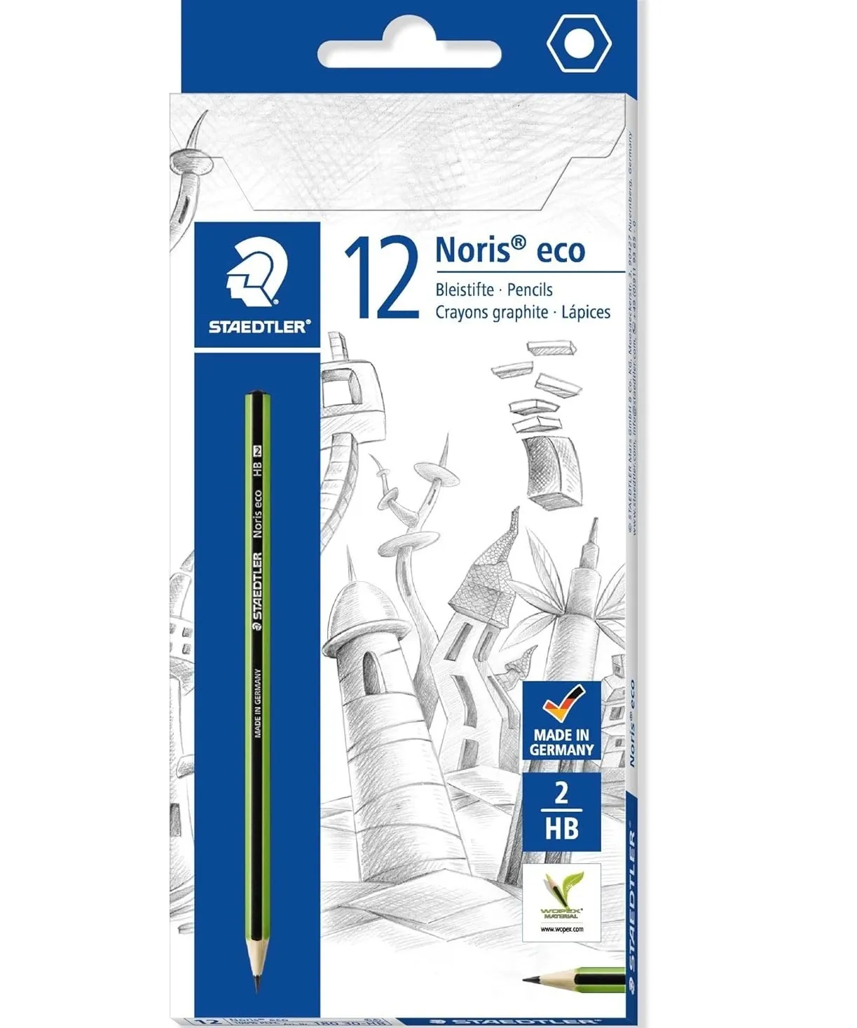 Staedtler Noris Eco 180 30 Hb Pencils pack of 12