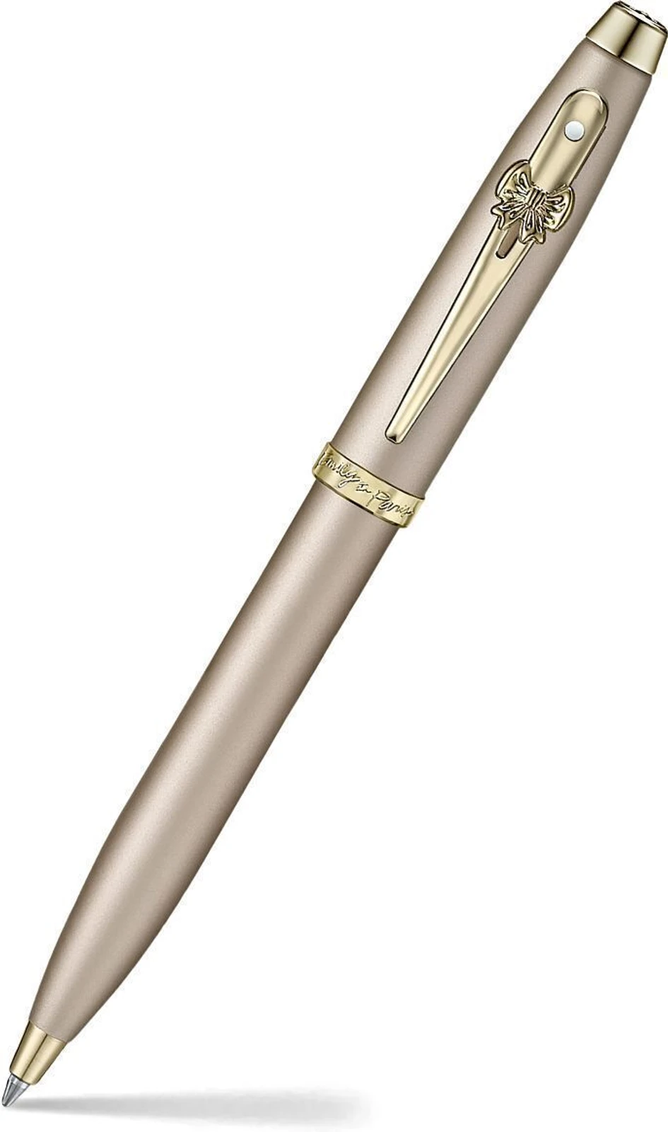 Sheaffer 9377 Emily in Paris Gift Set - 100 Champagne Ball Pen with Taupe Credit Card Holder