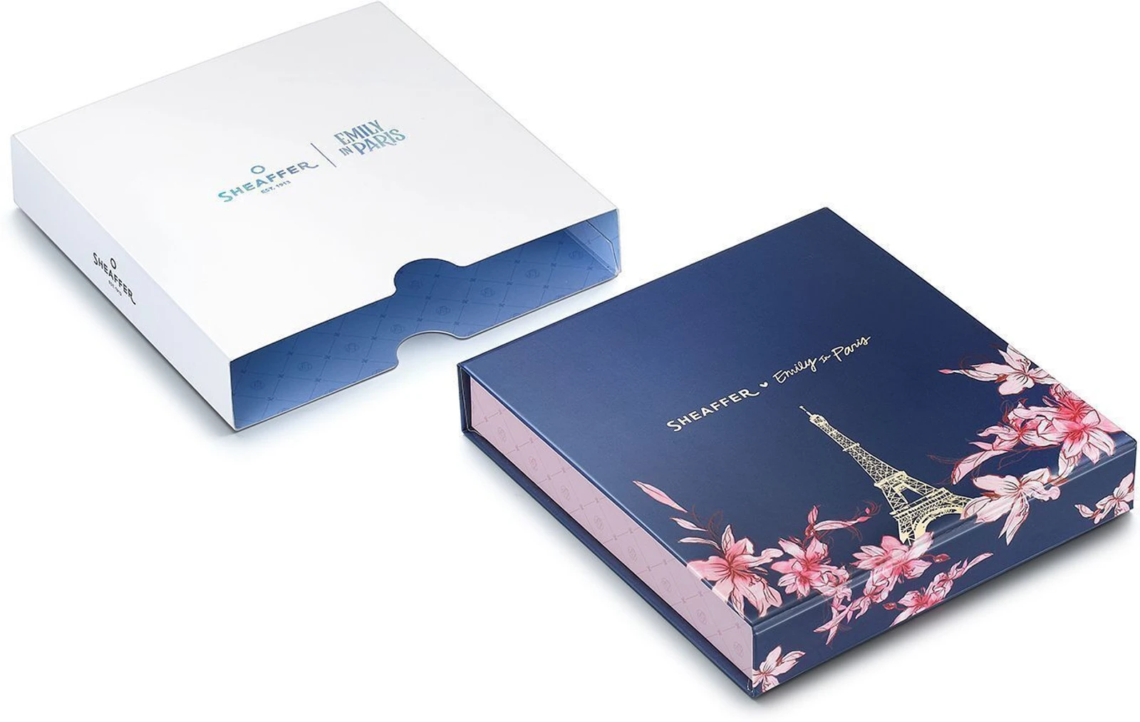 Sheaffer 9377 Emily in Paris Gift Set - 100 Champagne Ball Pen with Taupe Credit Card Holder