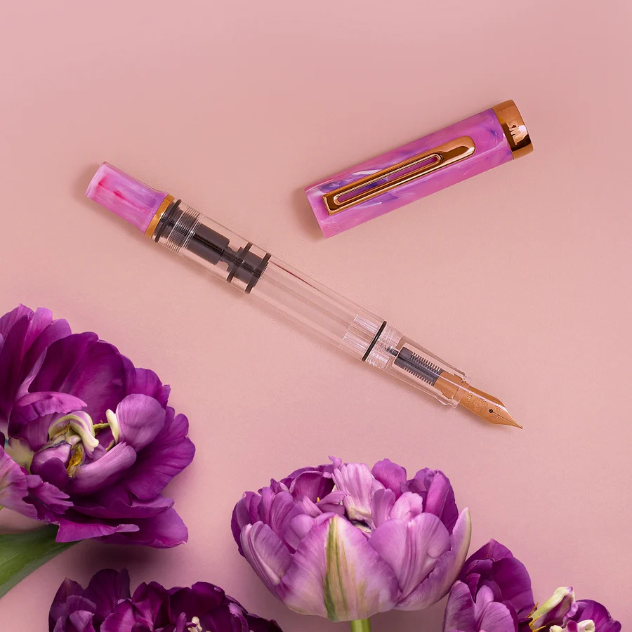 TWSBI ECO Fountain Pen - Fluorite Purple w/ Bronze Trim fine