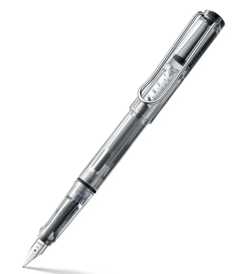 Lamy Vista 012 Fountain Pen Transparent With Chrome Plated Clip BROAD