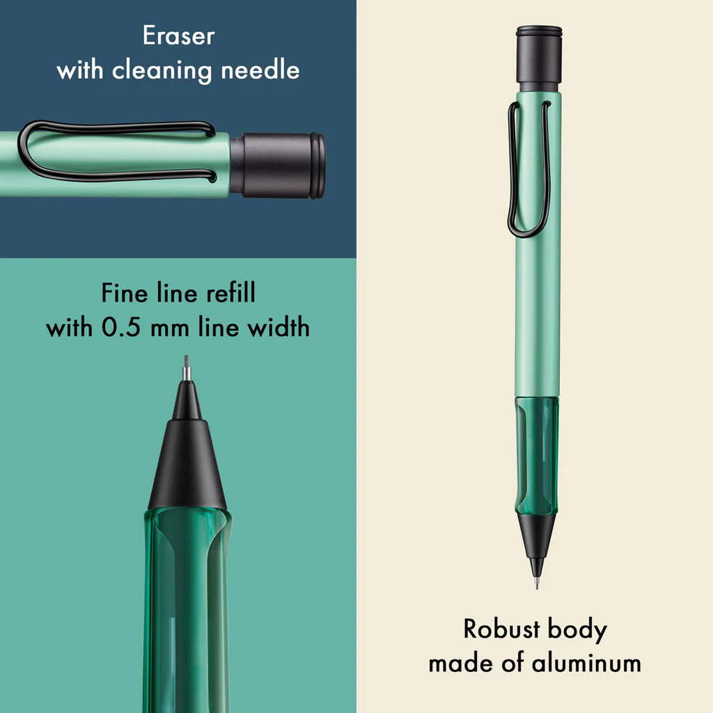 Lamy 1A8 AL Star Mint PVD Mechanical Pencil (0.5 MM) 4039852 (Special Edition)