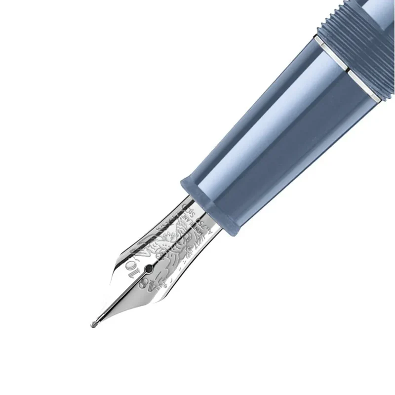 Montblanc Meisterstück Glacier Doue Blue Resin with Platinum-Coated Trim Fountain Pen