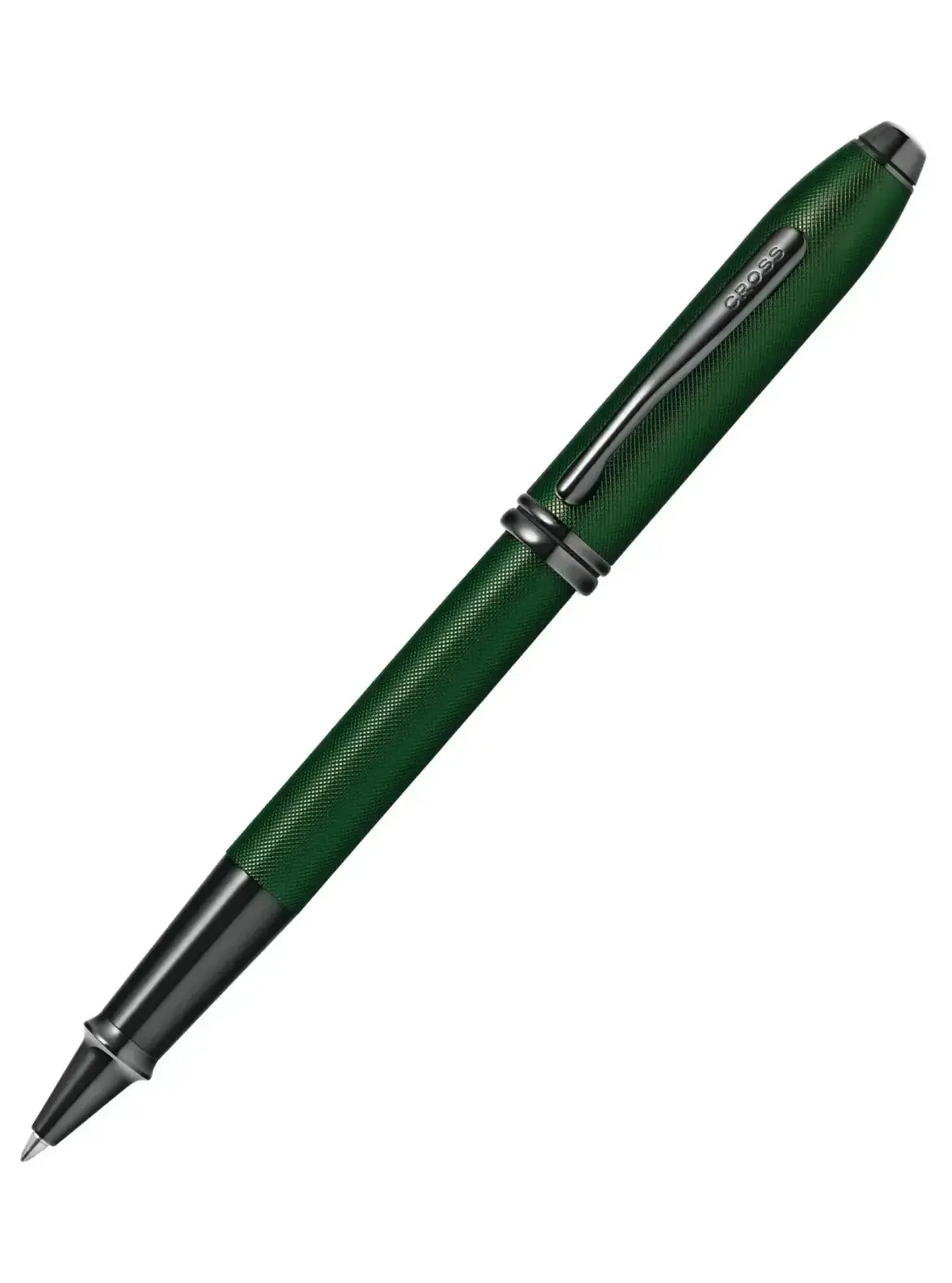 CROSS Townsend Matte Green PVD Micro-knurl Rollerball Pen