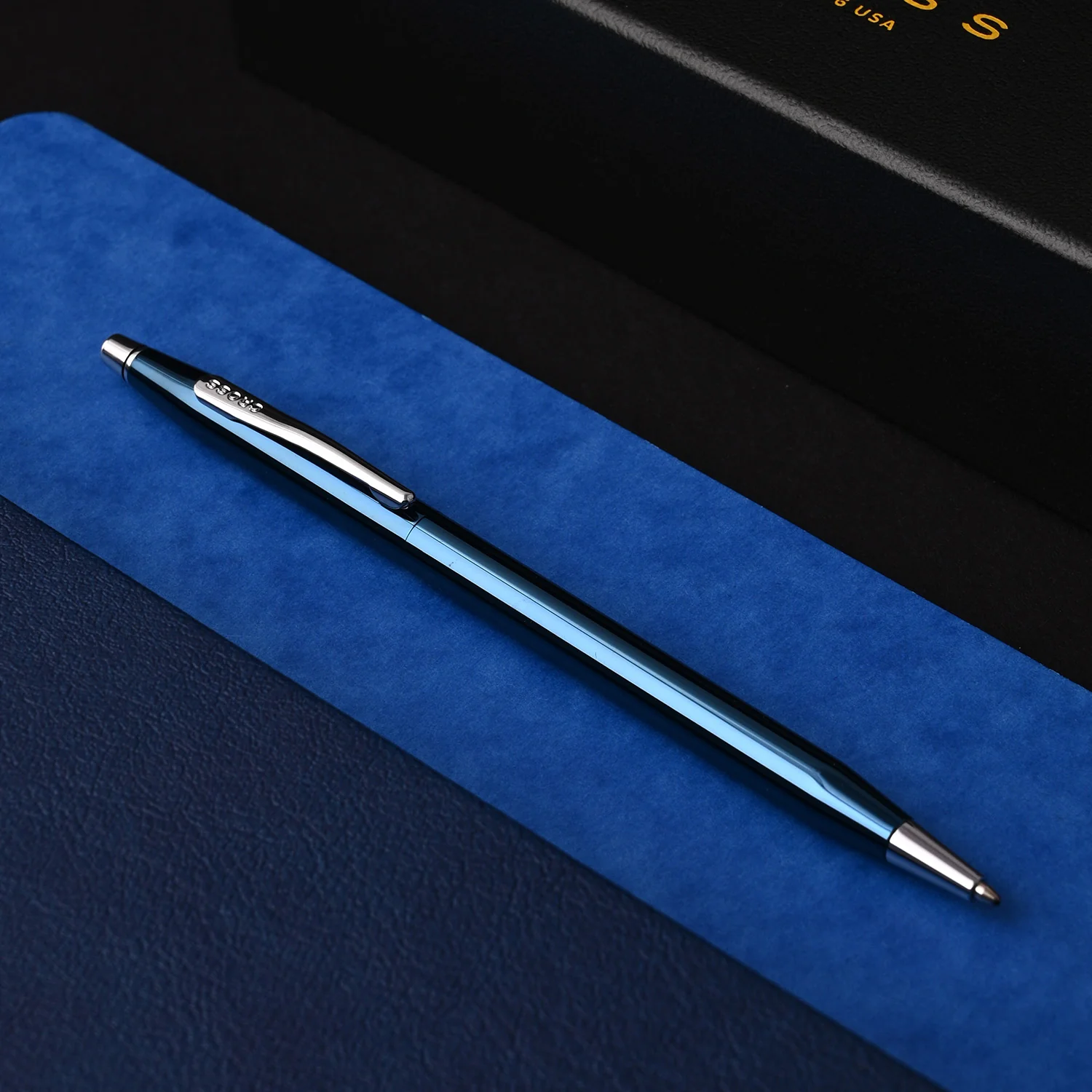 Cross Classic Century Ball Pen - Translucent Blue PVD (Special Edition)