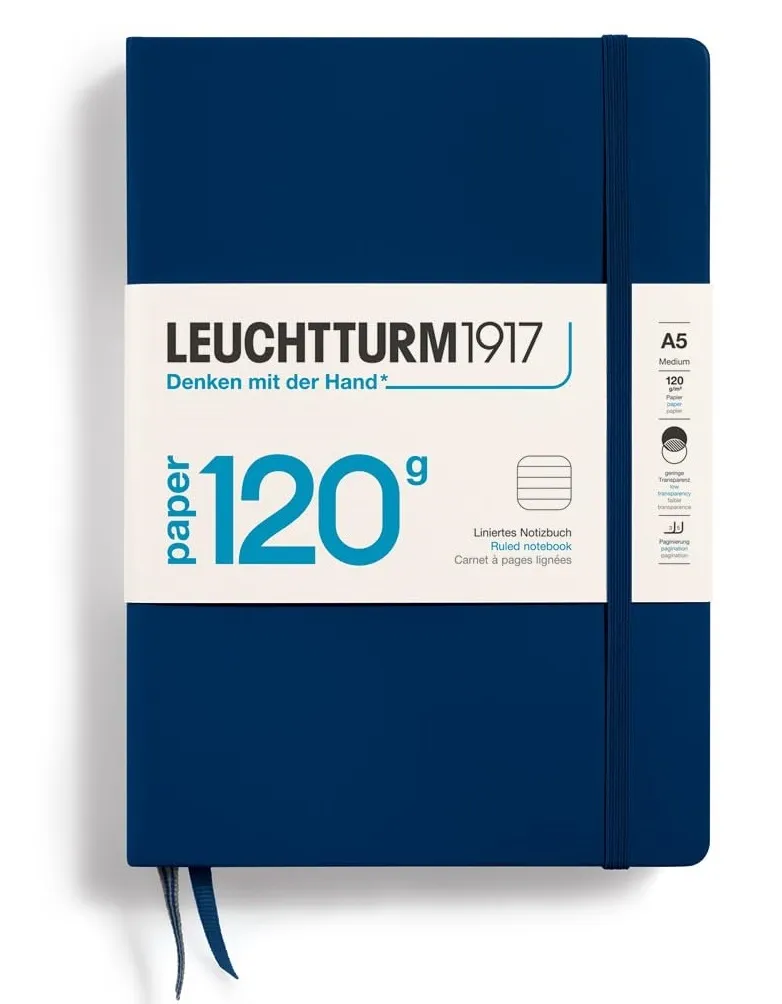 LEUCHTTURM1917 RULED NOTEBOOK EDITION 120 A5(203 Pages)-NAVY