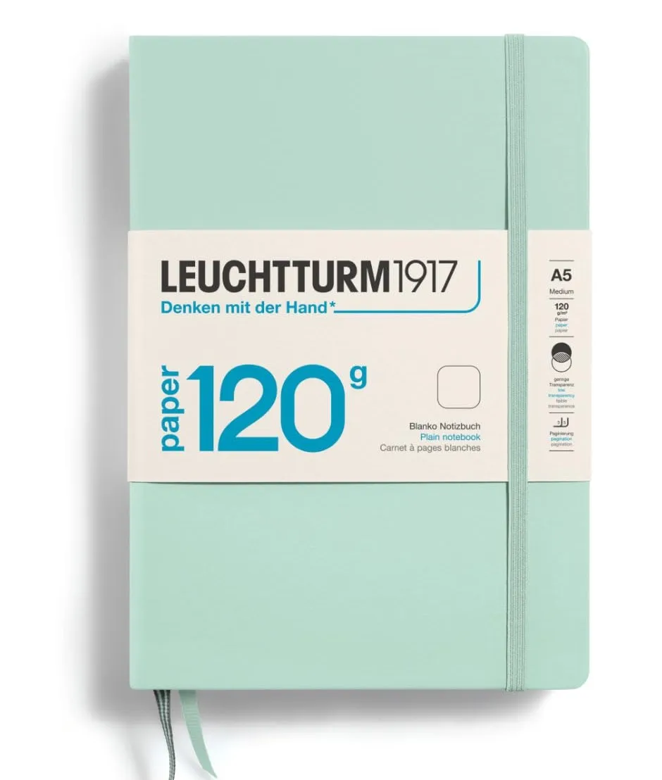 LEUCHTTURM1917 120G Edition A5 Ruled Notebook Mint Green 203