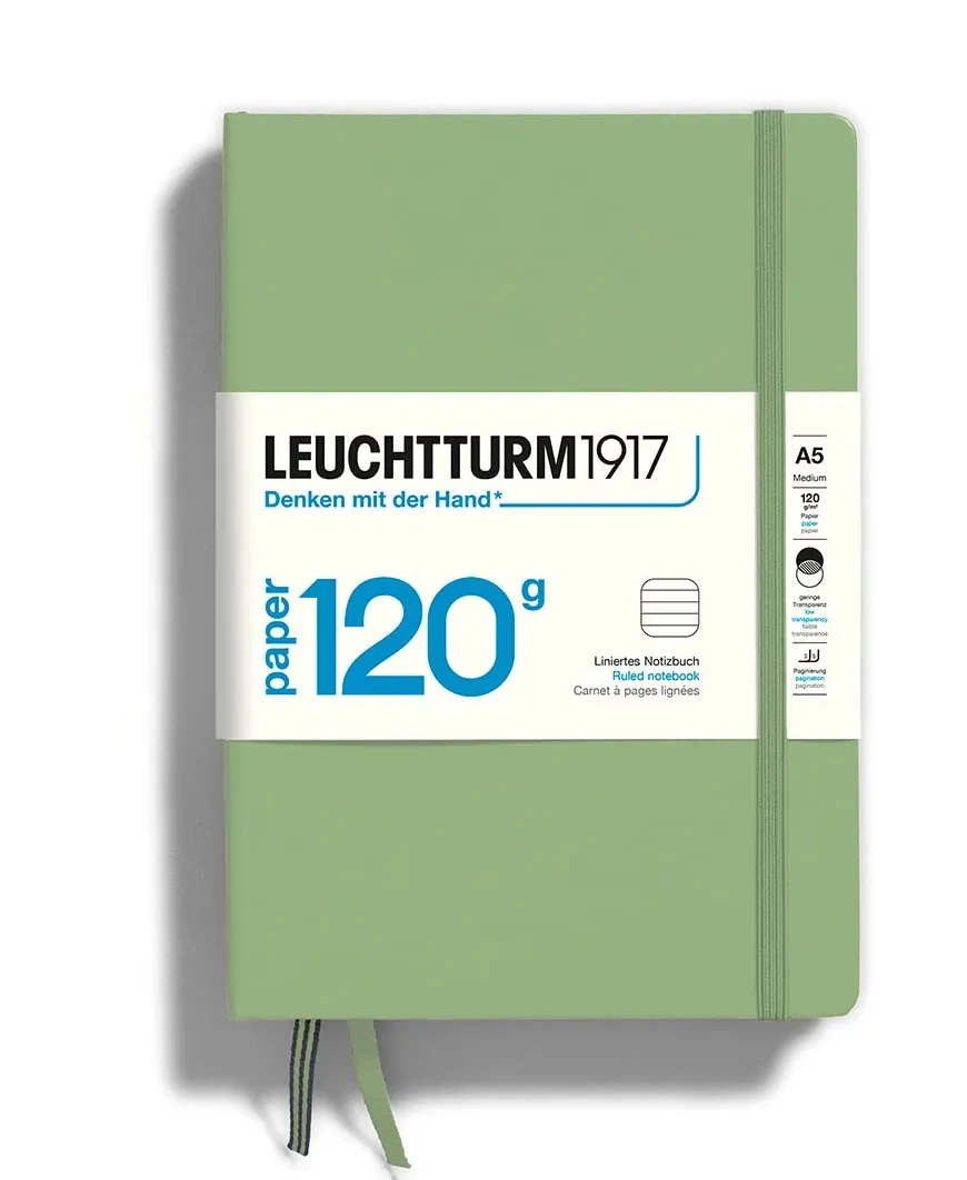 LEUCHTTURM1917 120G Edition A5 Ruled Notebook Sage | 203