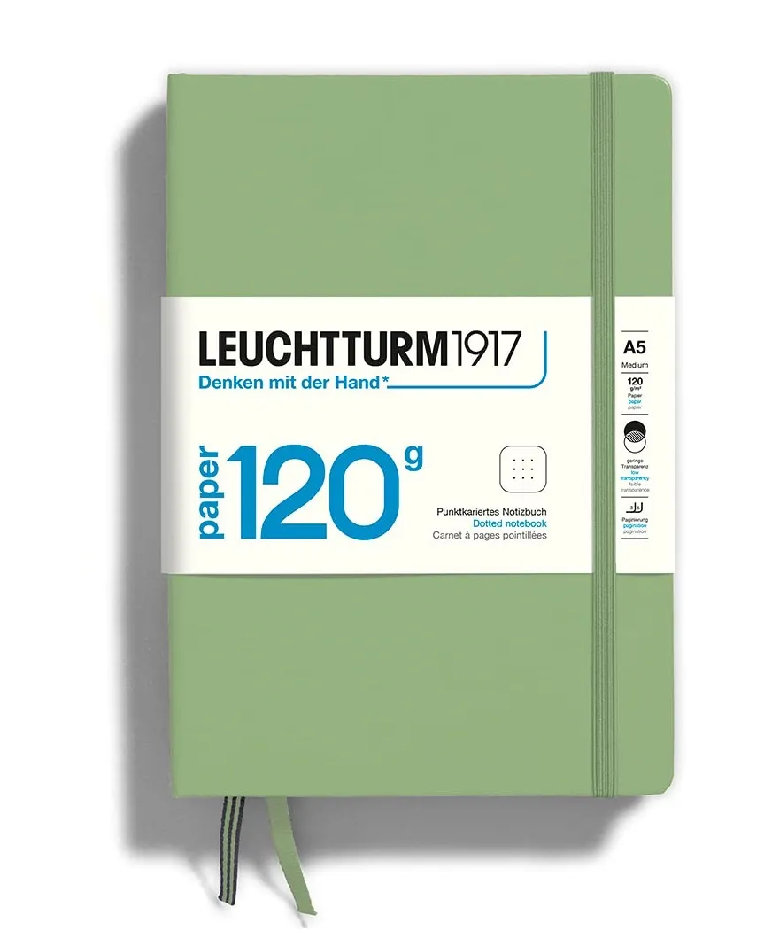 LEUCHTTURM1917 120G Edition A5 Dotted Notebook Sage | 203