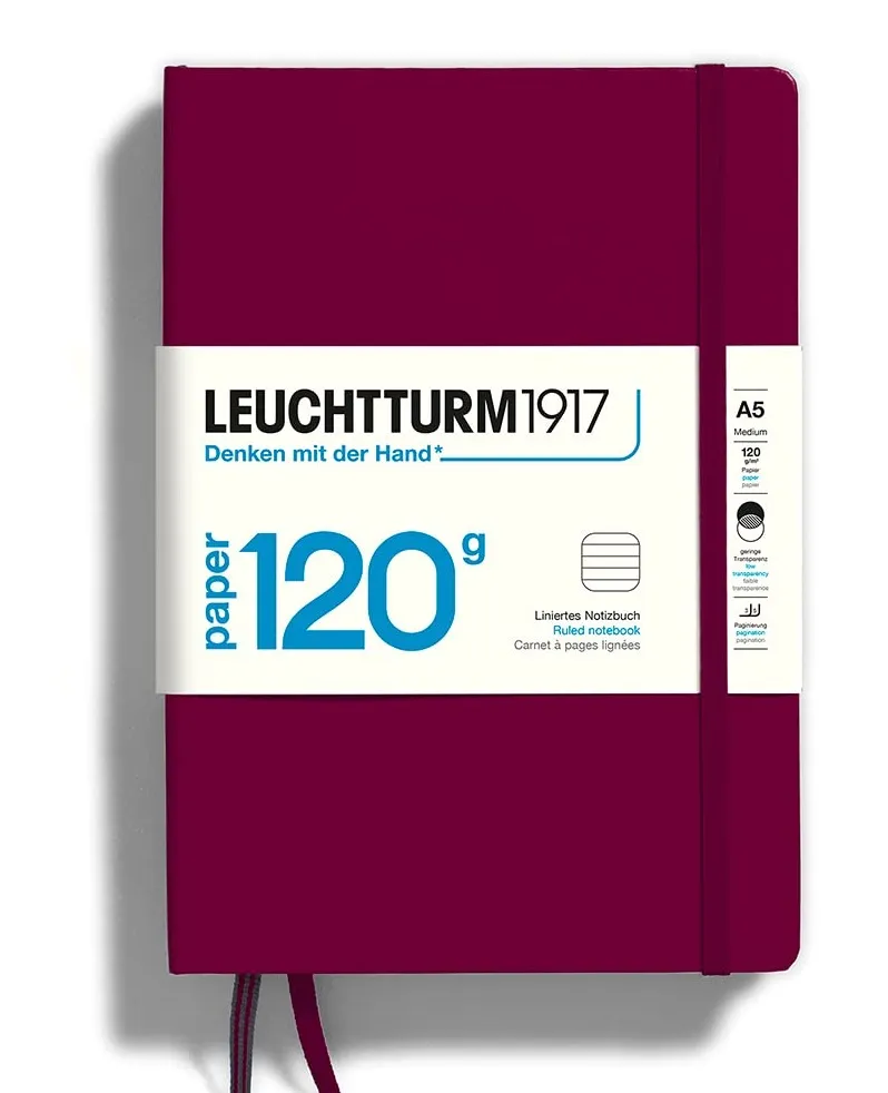 LEUCHTTURM1917 RULED NOTEBOOK EDITION 120 A5(203 Pages)-PORT RED