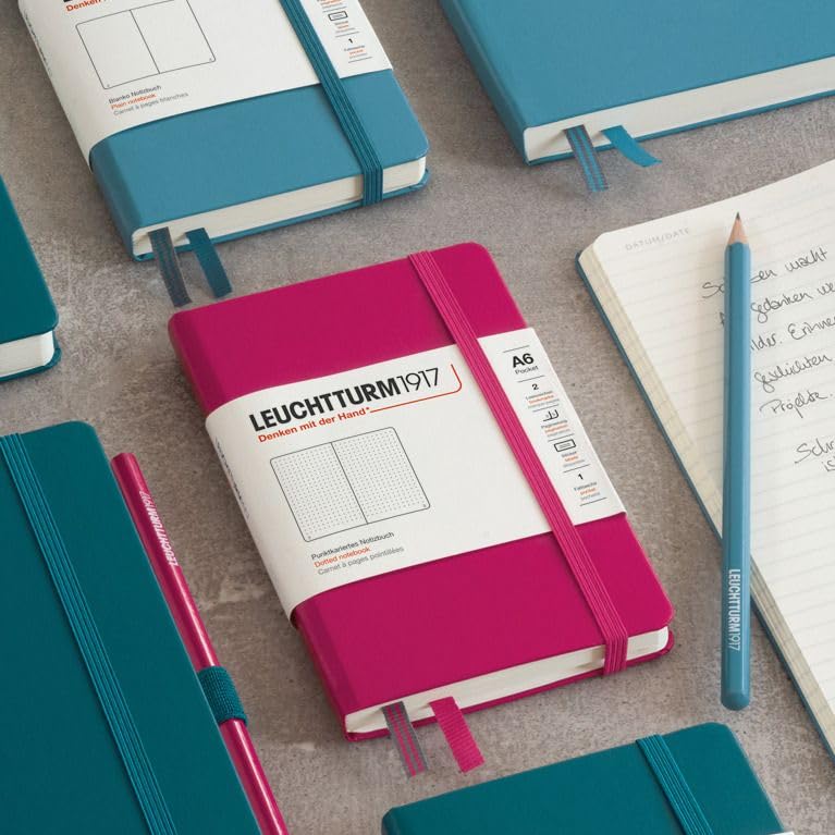 LEUCHTTURM1917 DOTTED NOTEBOOK A6 (187 Pages)-BLACK