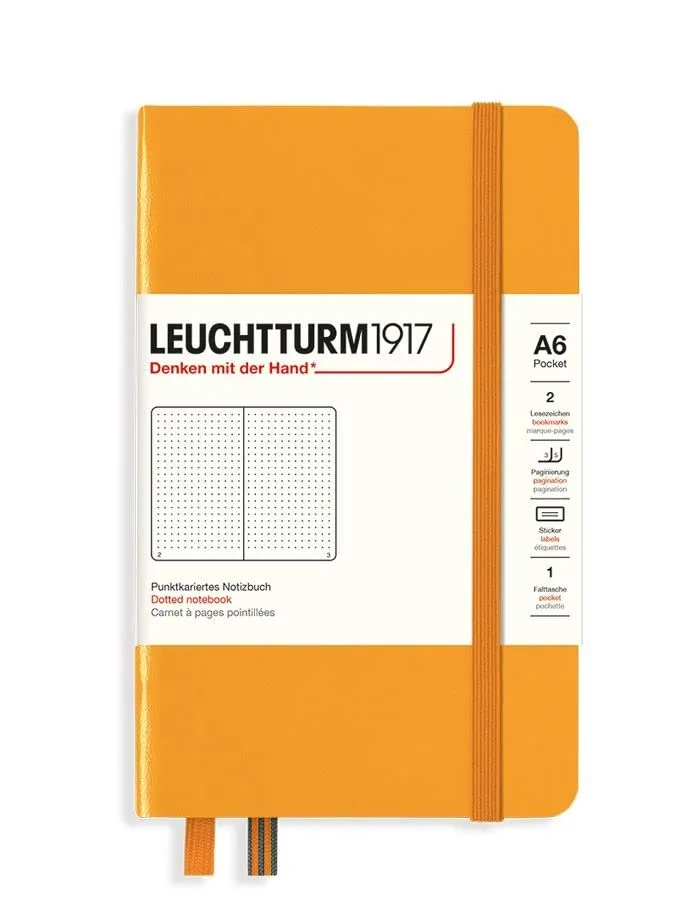 LEUCHTTURM1917 DOTTED NOTEBOOK A6 (187 Pages)-RISING SUN