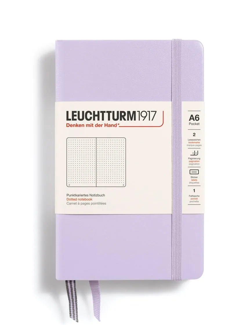 LEUCHTTURM1917 DOTTED NOTEBOOK A6 (187 Pages)-LILAC