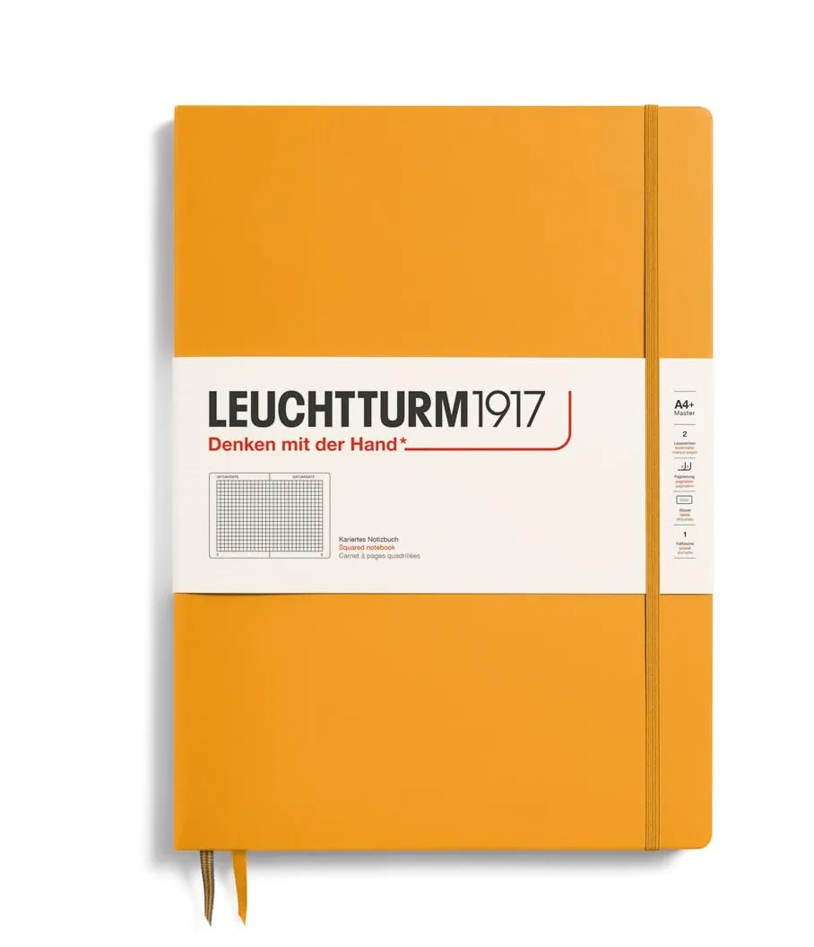 LEUCHTTURM1917 RULED NOTEBOOK MASTER SLIM A4+ (123 Pages)-RISING SUN
