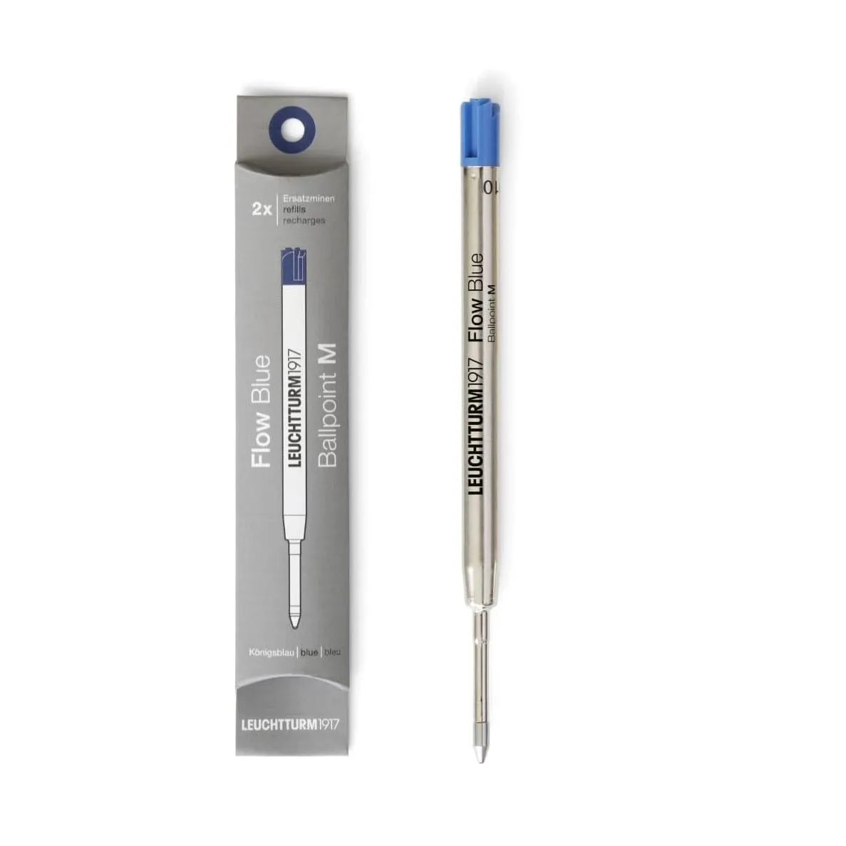 LEUCHTTURM1917 BALL PEN REFILL(Pack of 2) M - ROYAL BLUE