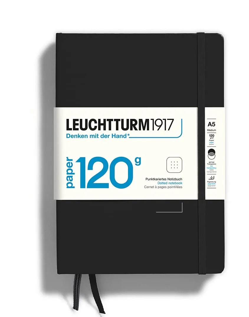 LEUCHTTURM1917 RULED NOTEBOOK SPECIAL EDITION 120 (203) - BLACK