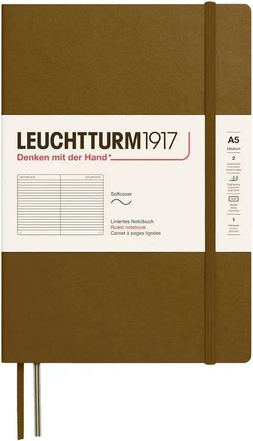 LEUCHTTURM1917 RULED NOTEBOOK-A5(251) - SPICE BROWN