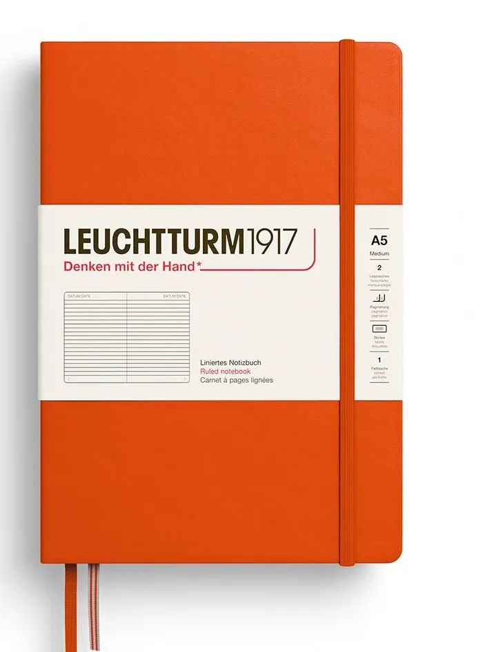 LEUCHTTURM1917 RULED NOTEBOOK-A5(251) - PUMPKIN