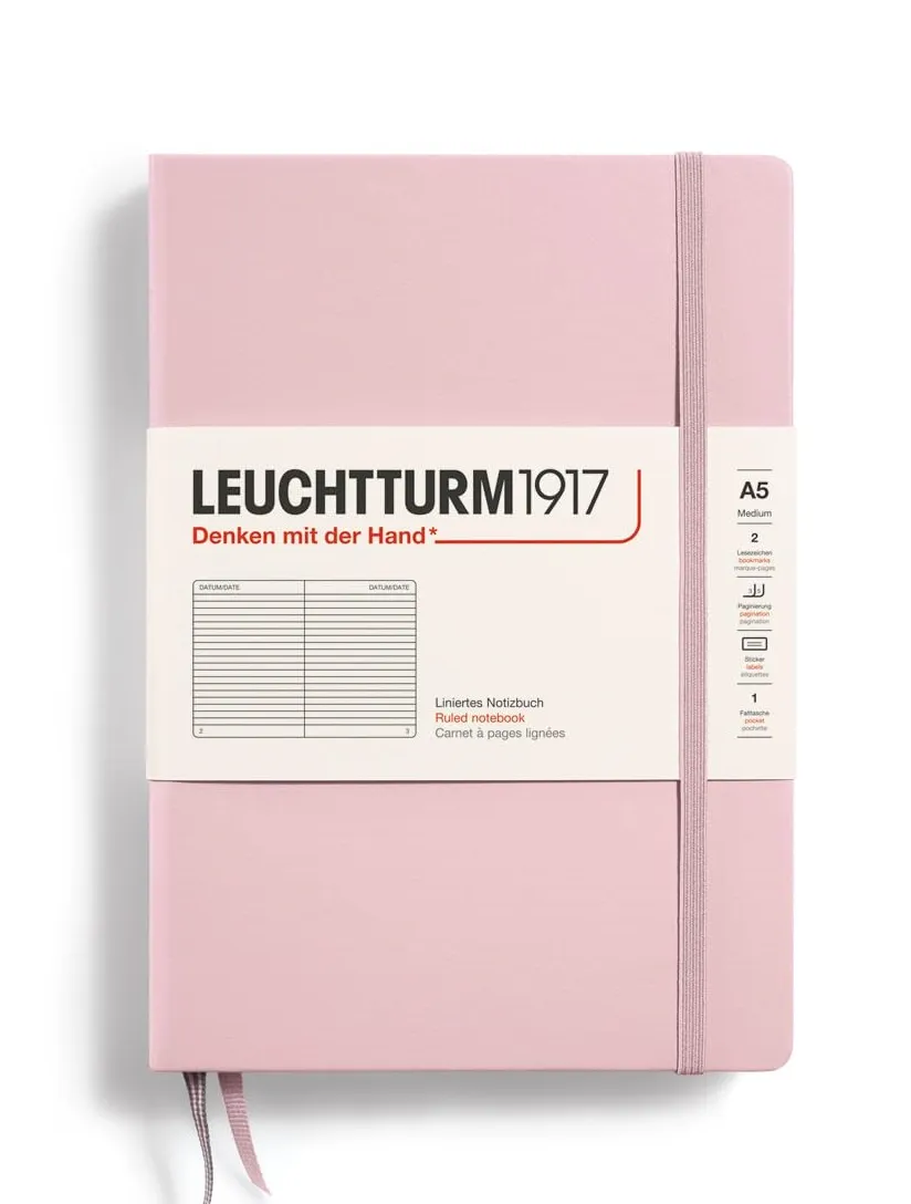 LEUCHTTURM1917 RULED NOTEBOOK-A5(251) - POWDER