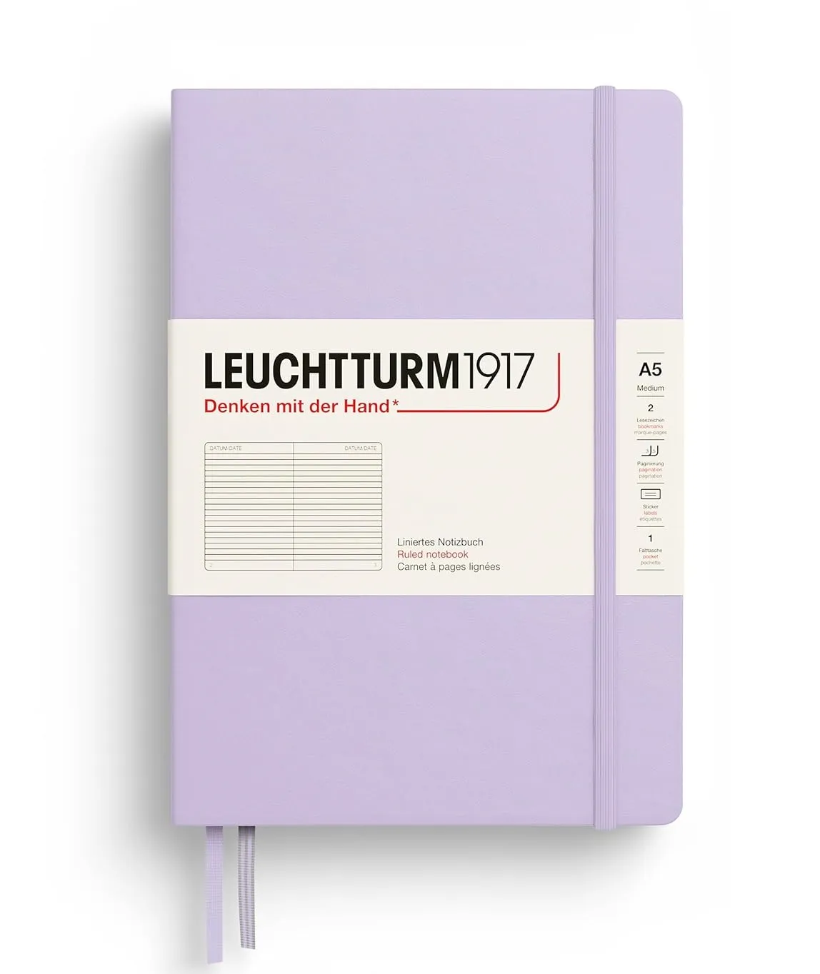 LEUCHTTURM1917 RULED NOTEBOOK-A5(251) - LILAC