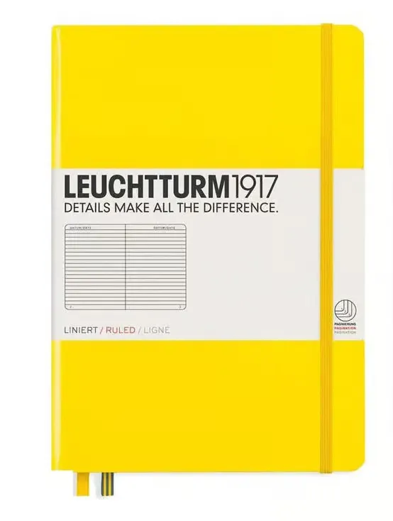 LEUCHTTURM1917 RULED NOTEBOOK-A5(251) - LEMON