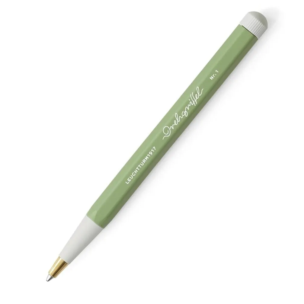 LEUCHTTURM1917 Ball Point Pen with Royal Blue Ink  Sage Green Twist Mechanism