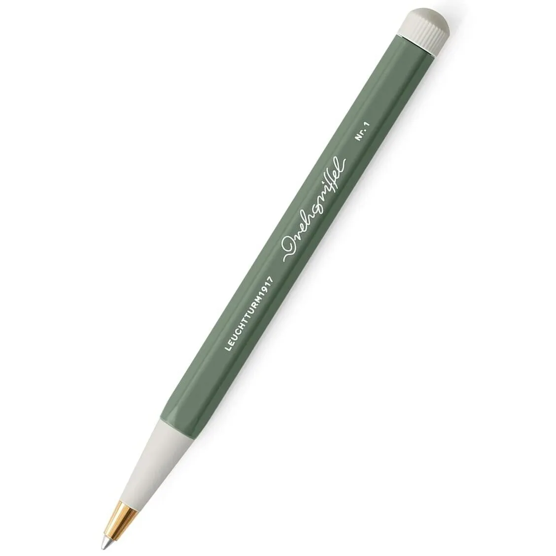 LEUCHTTURM1917 Ball Point Pen with Royal Blue Ink Olive Green | Twist Mechanism