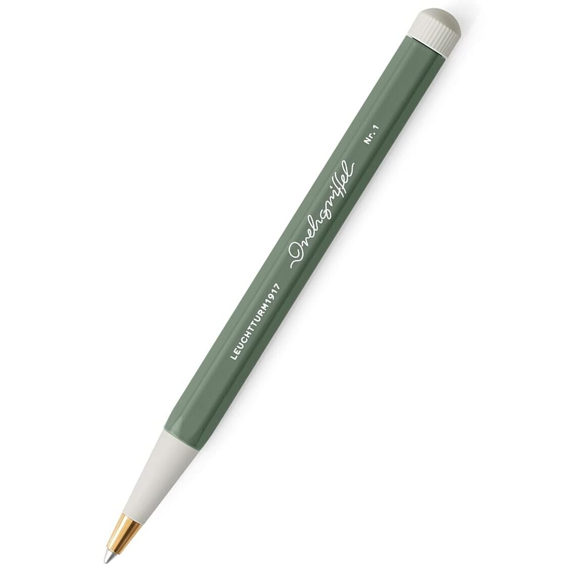 LEUCHTTURM1917 Ball Point Pen with Royal Blue Ink Olive Green | Twist Mechanism