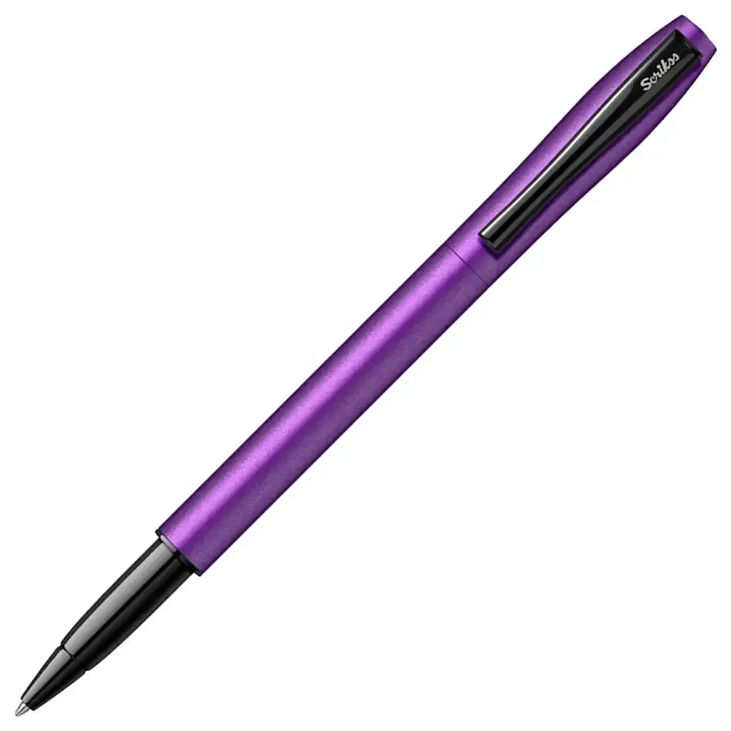 Scrikss Carnival Matte Satin Purple Roller Ball Pen