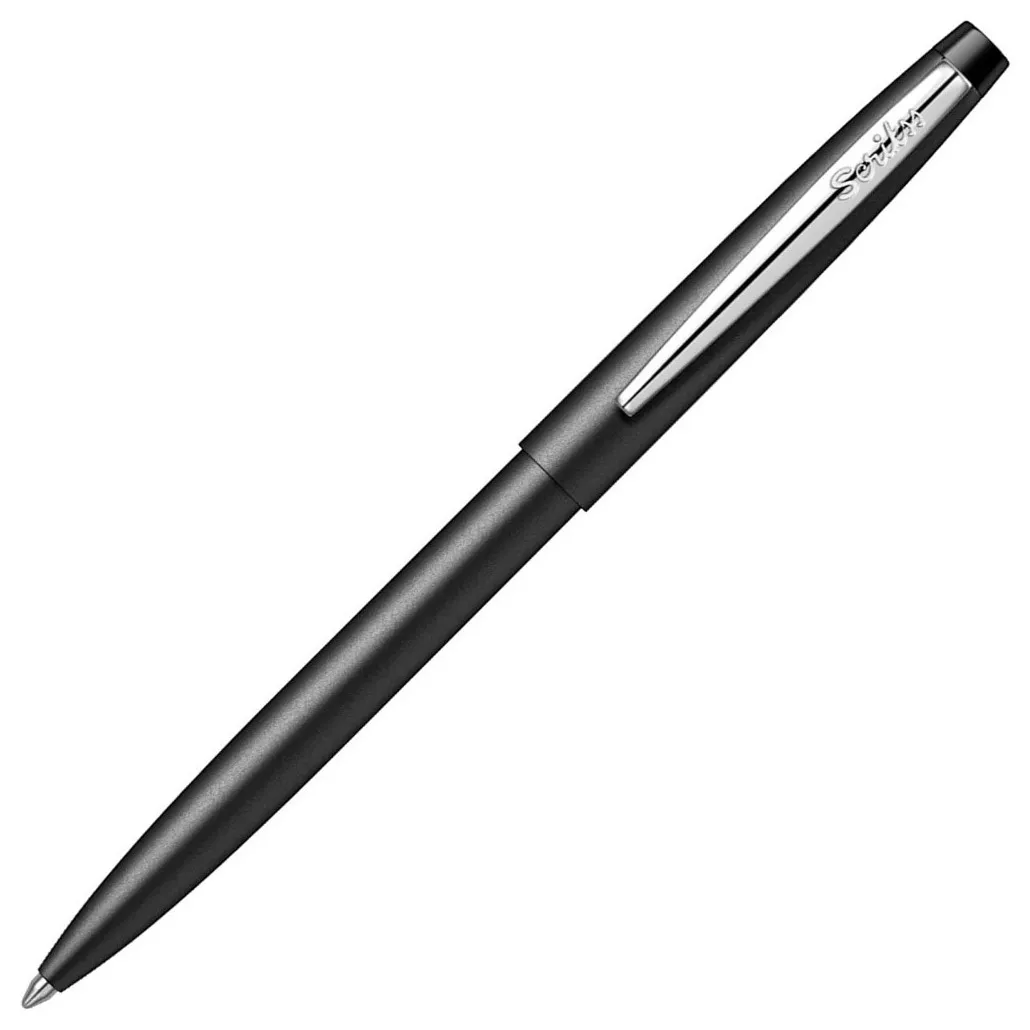 Scrikss F108 Ballpoint Pen - Matte Metallic Black CT