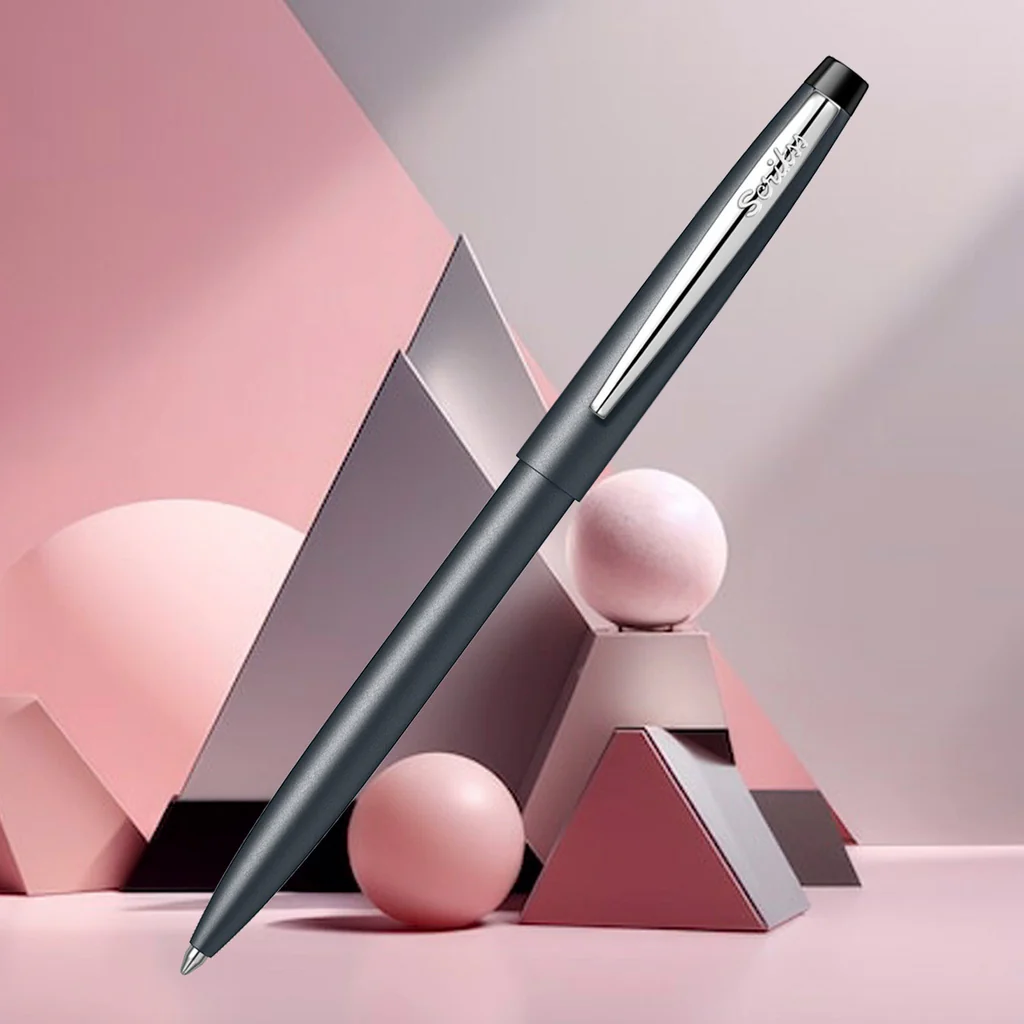 Scrikss F108 Matte Metallic Dark Gray CT Ballpoint Pen