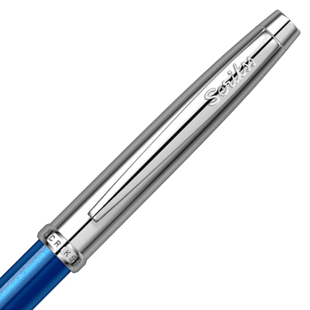 Scrikss 108 Sky Glossy Blue Chrome CT Ballpoint Pen