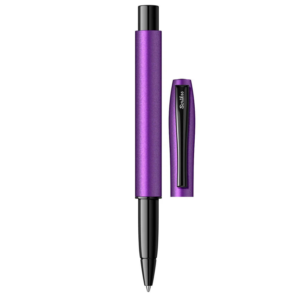 Scrikss 108 Sky Glossy Blue Chrome CT Ballpoint Pen