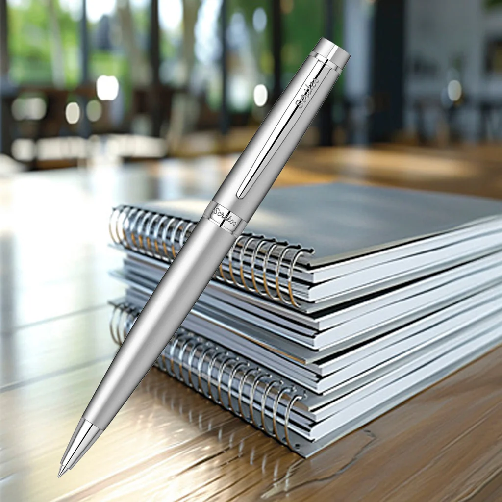 Scrikss Honour 38 Matte Chrome CT Ballpoint Pen