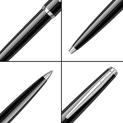 Scrikss Ball Point Pen Black ABS Body Click Mechanism Vintage 33
