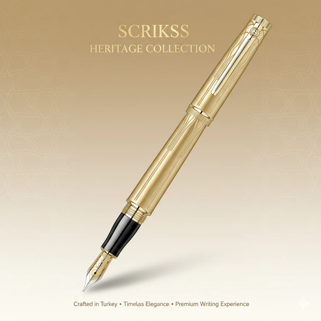 Scrikss Heritage Fountain Pen â€“ Gold 50th Year Anniversary Edition