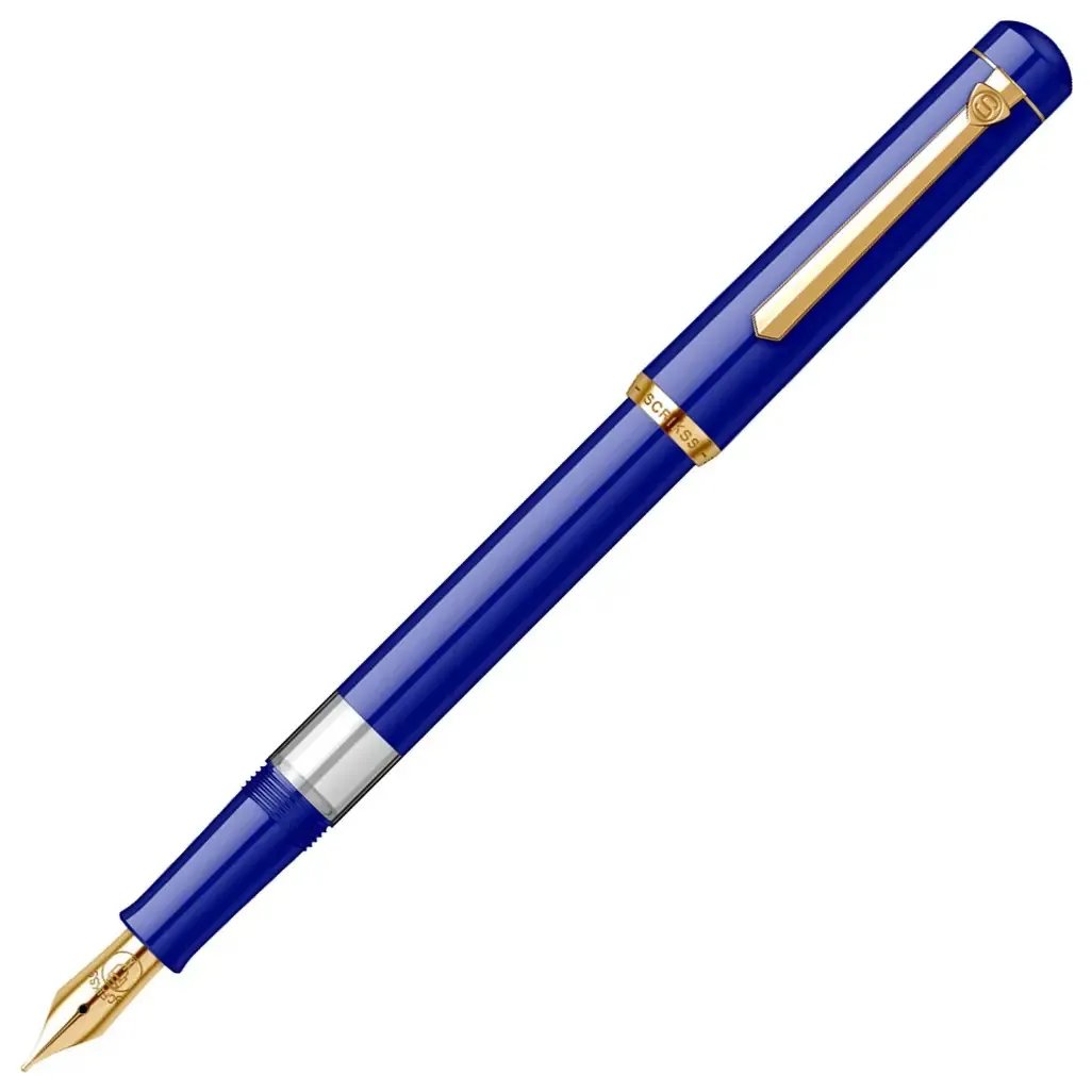 Scrikss 419 Medium Nib Fountain Pen - Blue GT