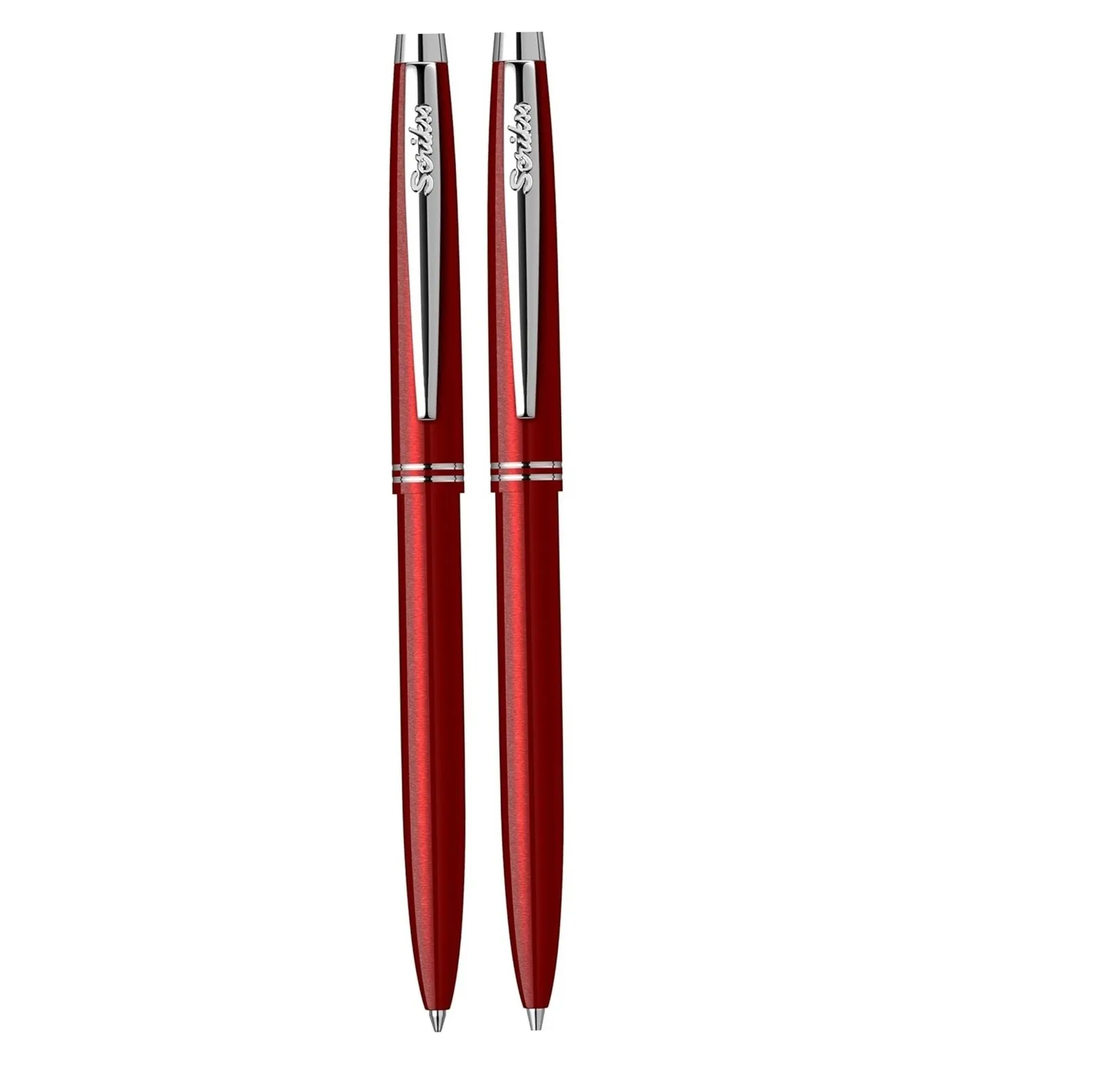 Scrikss 108 Prestige Ball Pen & 0.7mm Mechanical Pencil - Red CT