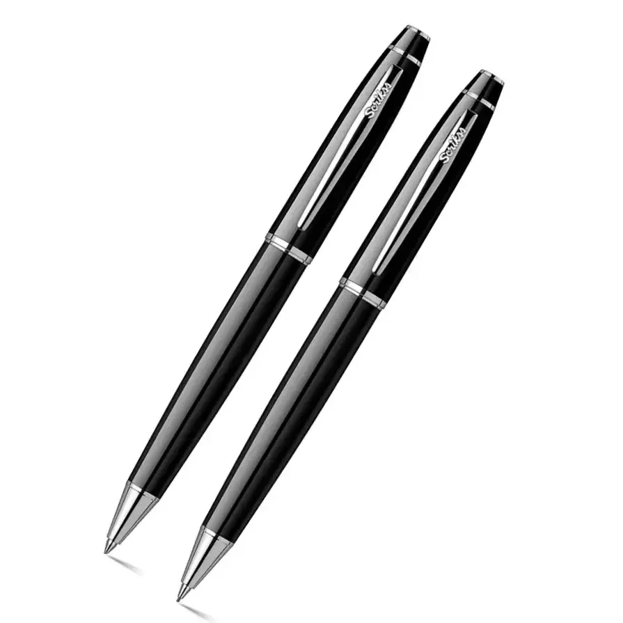 Scrikss Noble 35 Ball Point and Mechanical Pencil Set | Black CT