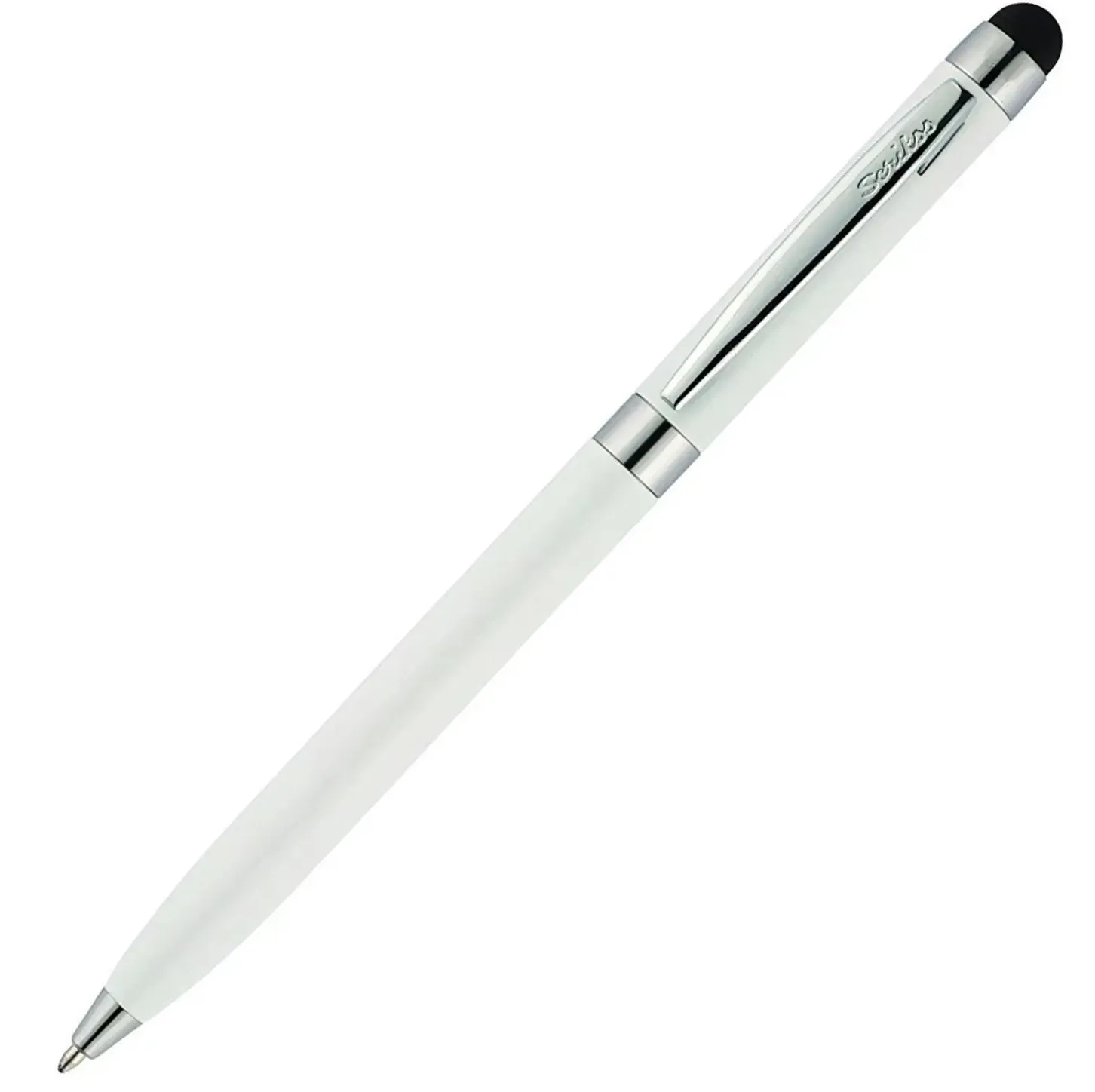 Scrikss TOUCH PEN 599 Pearl White. Ball Pen (Ink Color - Blue)