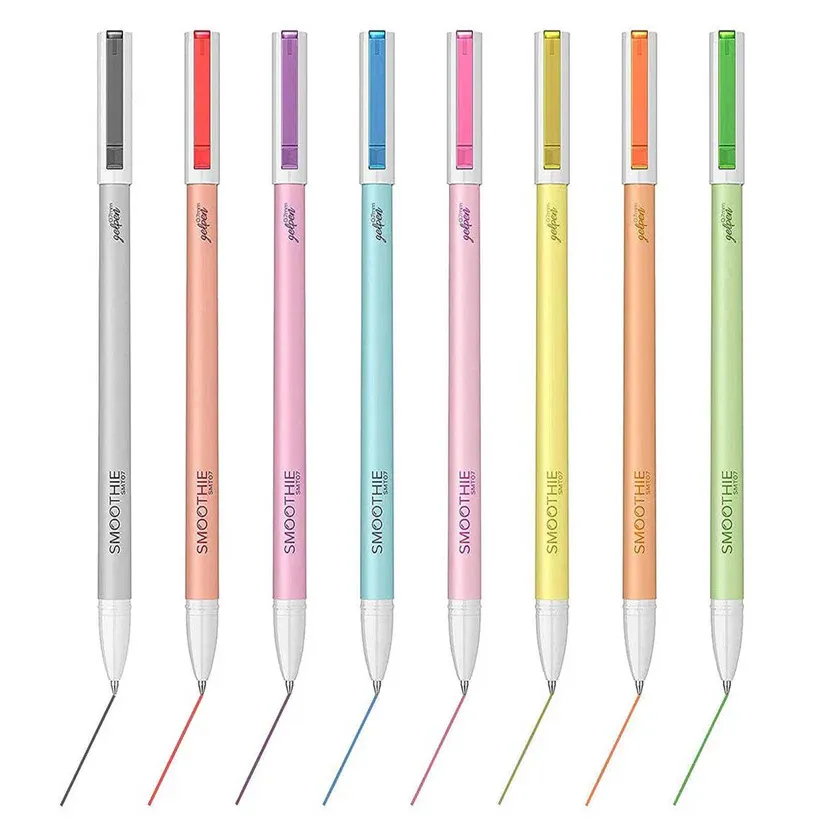 Scrikss Smoothie 0.7mm Gel Pen – Blister Mixed Colors (Pack of 8)